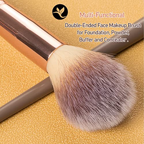 Organic Double-ended Contour Makeup Brush for Blending