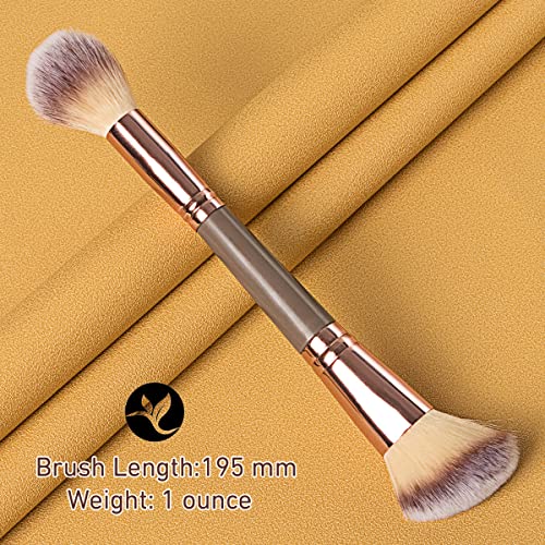 Organic Double-ended Contour Makeup Brush for Blending