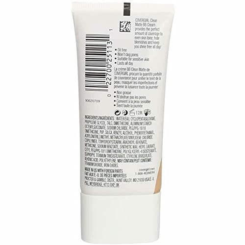 COVERGIRL Clean Matte BB Cream - Oil-Free, Lightweight