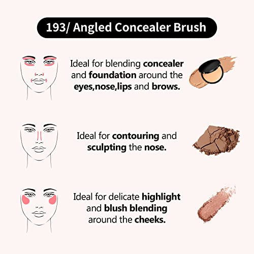 Albeaut Vegan Concealer Brush for Precision Face Blending