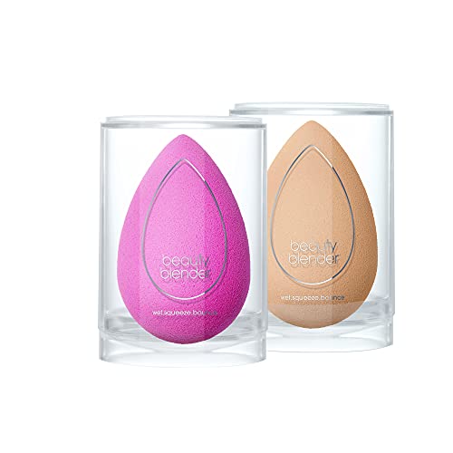 Original Pink and Nude Makeup Blender Sponges, Vegan
