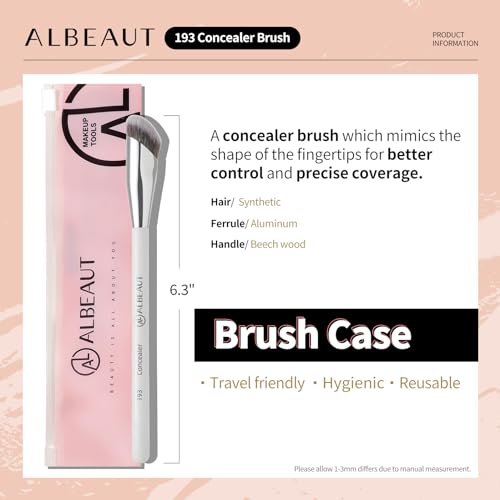 Albeaut Vegan Concealer Brush for Precision Face Blending
