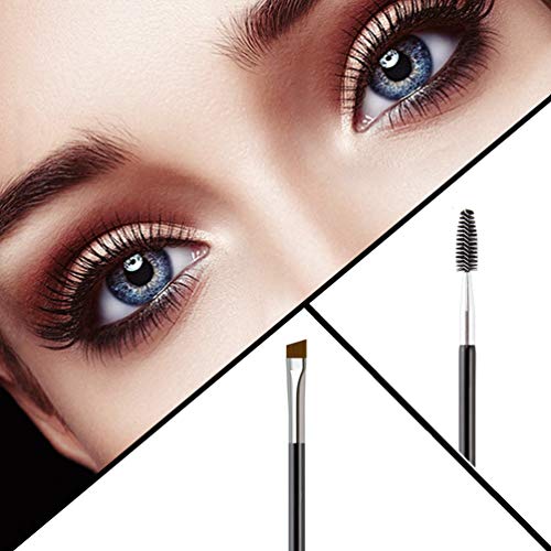 Professional Dual Angled Eyebrow Brush and Spoolie