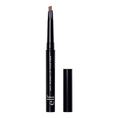e.l.f. Love Triangle Lip Filler Liner, Mauve - 2-in-1 Pencil