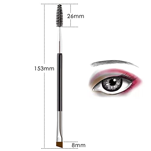 Professional Dual Angled Eyebrow Brush and Spoolie