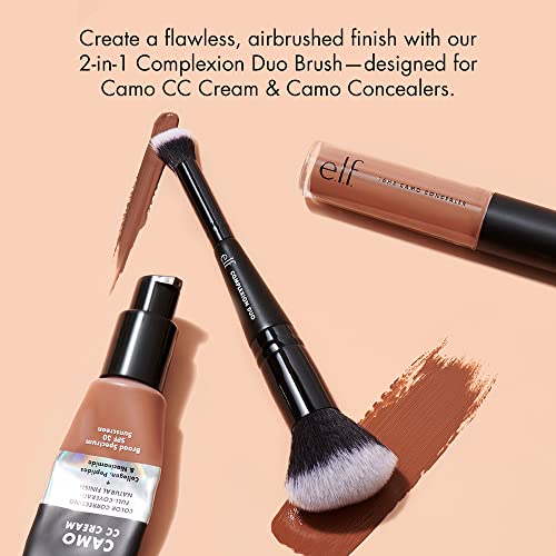 e.l.f. Vegan Complexion Duo Brush for Airbrushed Finish
