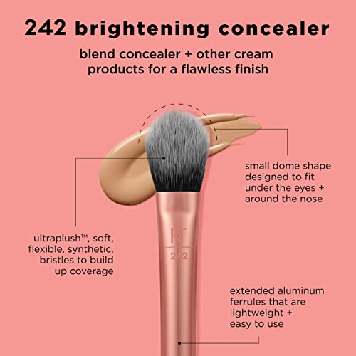 Cruelty-Free Brightening Concealer Brush for Organic Makeup Palette