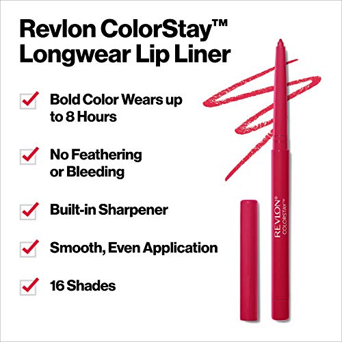 Revlon Lip Liner, Colorstay Face Makeup 680 Blush