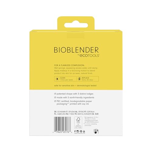 EcoTools Bioblender Makeup Sponge Trio - Natural Beauty Sponges