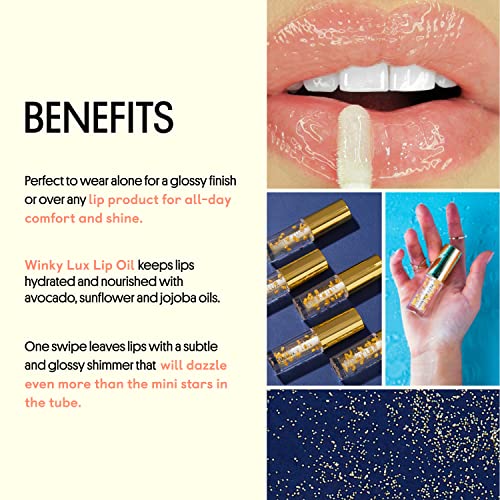 Winky Lux Vegan Lip Oil with Jojoba Oil