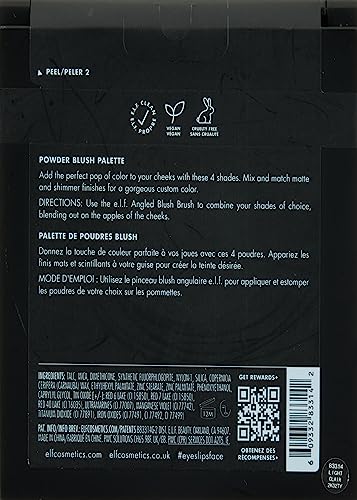 e.l.f. Cosmetics Powder Blush Palette, Four Natural Blushes