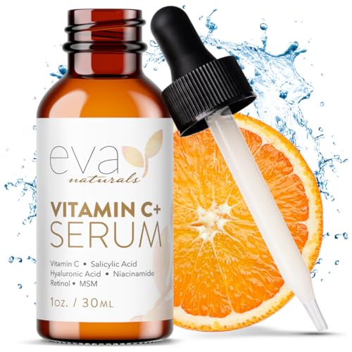 Eva Naturals Vitamin C Face Serum - Anti Aging, Brightening Skin Serum