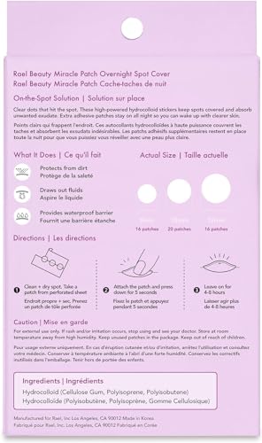 Rael Pimple Patches - Overnight Spot Cover, Acne Patch