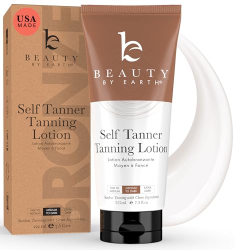 Organic Self Tanning Lotion for Natural Bronzed Glow