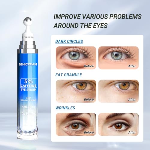 Caffeine Peptide Eye Serum Roll-On for Puffiness