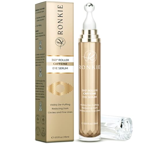 Caffeine Eye Cream with 360° Roller for Puffiness