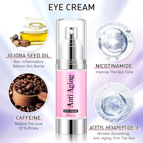 Caffeine Eye Cream & Serum for Dark Circles