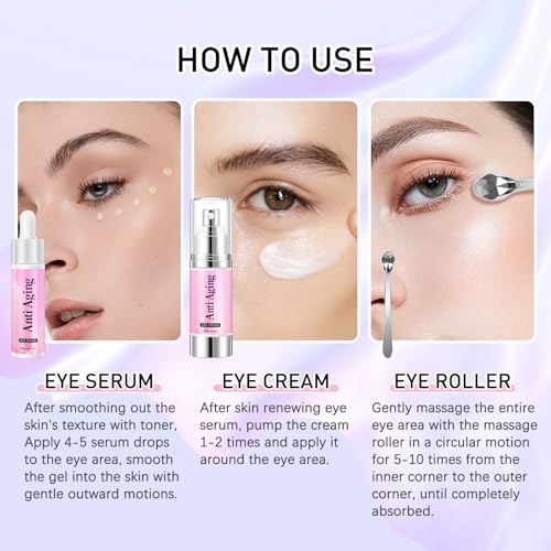 Caffeine Eye Cream & Serum for Dark Circles