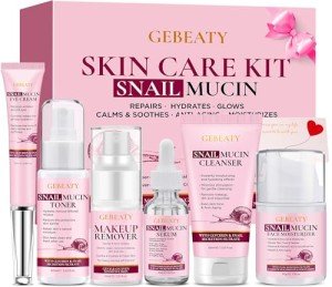 Organic Anti-Aging Snail Mucin Skincare Gift Set