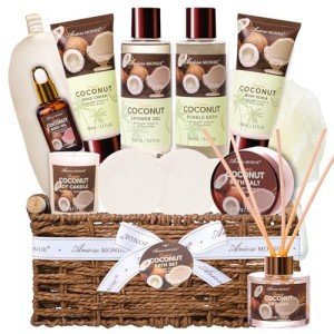 Coconut Spa Gift Basket for Her Relaxation