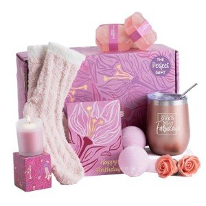 Elegant Organic Blush Spa Gift Set for Women