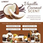 Lovery Vanilla Coconut 9-Piece Spa Gift Set