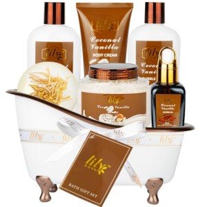 LILY ROY Coconut Vanilla Spa Gift Basket