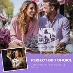 Lavender Spa Gift Basket for Women, 4 Pieces