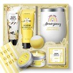 Relaxing Vanilla Spa Gift Basket for Women
