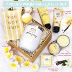 Relaxing Vanilla Spa Gift Basket for Women