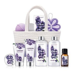 Lavender Spa Gift Baskets for Women - 11pcs