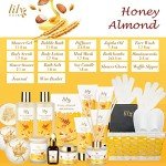 Organic Spa Gift Basket with Perfume and Bath Essentials