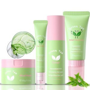 Organic Green Tea Skincare Set for Radiant Skin
