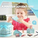 Color Nymph Makeup Advent Calendar 2024, 24 Days Advent Calendar Christmas New Year Makeup Gift Sets for Beauty Cosmetic Starter Kit For Teens Girlfriend Daughters Surprise Holiday Gift (Mint Green)