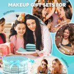 Color Nymph Makeup Advent Calendar 2024, 24 Days Advent Calendar Christmas New Year Makeup Gift Sets for Beauty Cosmetic Starter Kit For Teens Girlfriend Daughters Surprise Holiday Gift (Mint Green)