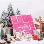 2024 Limited Edition Advent Calendar Christmas Gifts Bath Sets for Women Gift, 12pcs Spa Gift Set Includes Hand Lotion,Body Lotion,Candles,Shower Gel,Bath Bomb,Holiday Gift,Pamper Kit for Women&Men