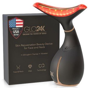 GLO24K Red Light Beauty Device for Face & Neck