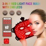 LED Red Light Therapy Face Mask for Anti-Aging