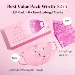 LED Face Mask Spa Kit with Hydrogel Sheets
