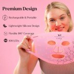 LED Face Mask Spa Kit with Hydrogel Sheets