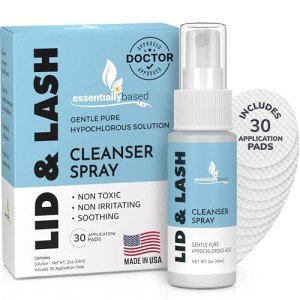 Gentle Organic Eyelid Cleanser Kit with Pads