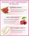 Hydrating Lip Glow Oil & Tinted Gloss - Raspberry