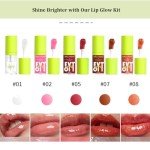 5-Color Tinted Lip Oil Set for Hydration