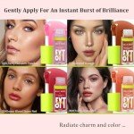 5-Color Tinted Lip Oil Set for Hydration