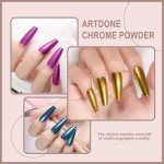 Chrome Nail Powder Kit - 12 Jars Magic Finish