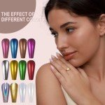 Chrome Nail Powder Kit - 12 Jars Magic Finish