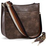 Trendy Vegan Leather Hobo Bag with Adjustable Strap