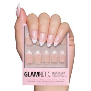 Glamnetic Press-On Nails: French Pearl Almond Tips
