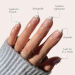Glamnetic Press-On Nails: French Pearl Almond Tips