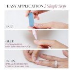 Glamnetic Press-On Nails: French Pearl Almond Tips